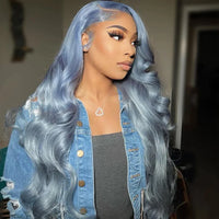 HD Silver Grey 13x6 Lace Frontal Wig 100% Vietnamese Body Wave Wigs Virgin Hair Gray Lace Front Human Hair Wis For Women On Sale