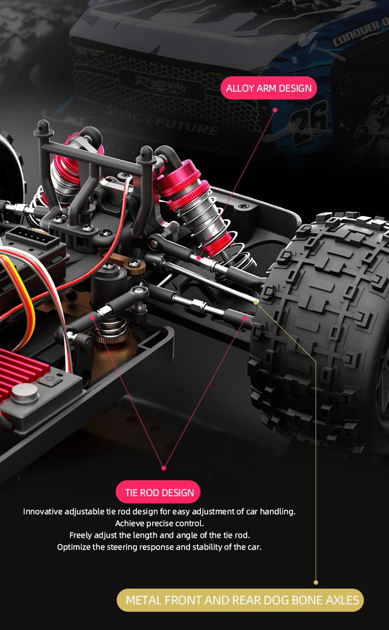 JJRC C8803 C8805 RC Car 4x4 Super Brushless 50/60/70KM/H 4WD High Speed RC Off-Road Car Children and Adults Toys