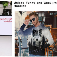 Men's Novelty Food Hoodie 3D Print Pullover Unisex Casual Sweatshirt