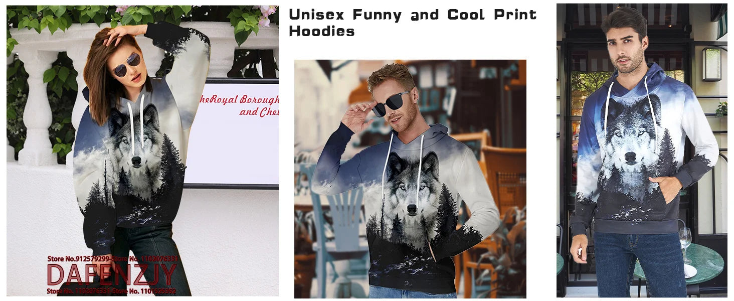 Men's Novelty Food Hoodie 3D Print Pullover Unisex Casual Sweatshirt