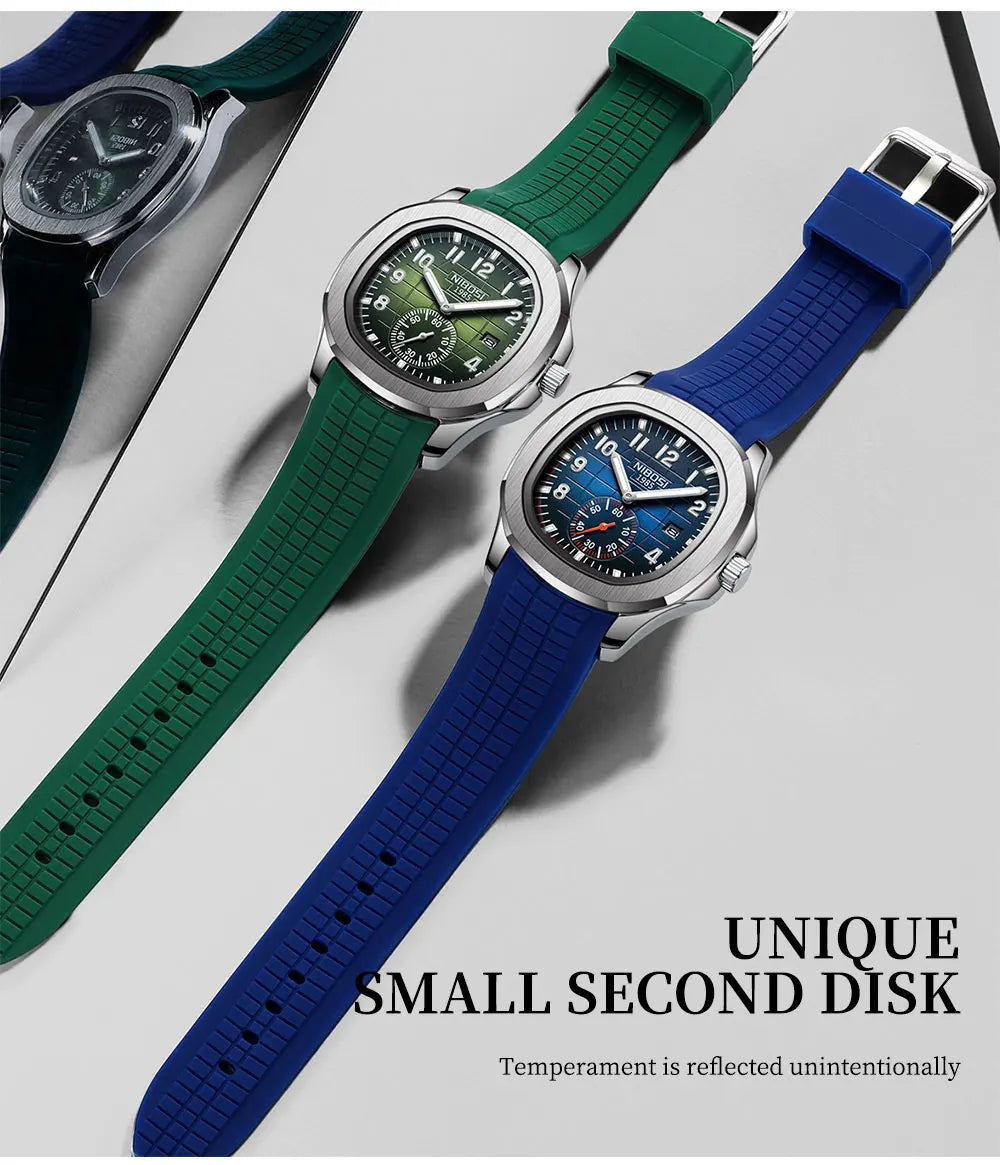 NIBOSI Brand Luxury Mens Watch Waterproof Luminous Digital Design Quartz Watch Casual Belt Date Watches For Men reloj hombre