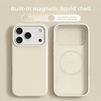 Original Magnetic Phone Case For iPhone 17 16 Pro Max Liquid Silicone Cases For iPhone17 16 Pro Max 17Pro Air Soft Bumper Cover
