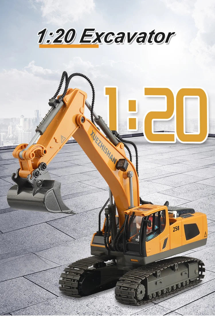 RC Car Children Toys Remote Control Car Toys For Boys Radio Control Excavator Dump Truck Bulldozer Electric car Kids Toys Gift