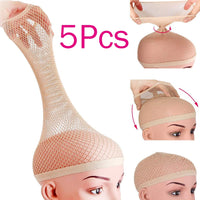 Top Hairnets Good Quality Mesh Weaving Wig Open at One Ends Black Hair Elastic Stretchabl Net For Making Caps Fishnet Ladies