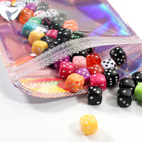 50pcs Iridescent Self Sealing Bags Pink Laser Plastic Pouches Resealable Zip Lock Packaging for Jewelry Display Retail Bags