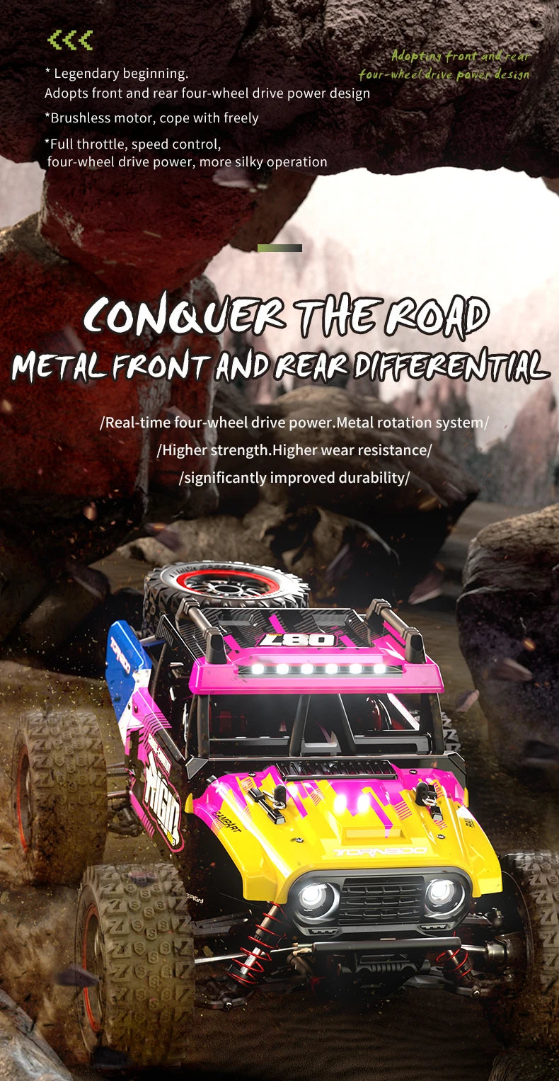 JJRC C8803 C8805 RC Car 4x4 Super Brushless 50/60/70KM/H 4WD High Speed RC Off-Road Car Children and Adults Toys