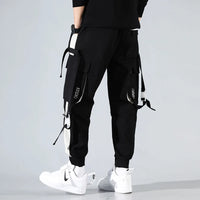 New Streetwear Men's Multi Pockets Cargo Harem Pants Hip Hop Casual Male Track Pants Joggers Trousers Fashion Harajuku Men Pants
