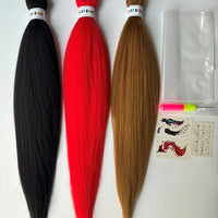 Wigundle Hair Extensions for Women Box Twist Braids Easy Crochet Hair EZ Pre stretched Braiding Hair Flame Retardant Synthetic