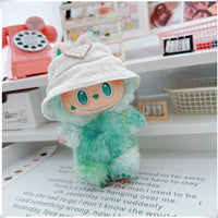 Para 15-17cm Labubu V1 V2 Idol muñeca traje sombrero monos ropa regalo Mini ropa de muñeca de peluche accesorios de atuendo