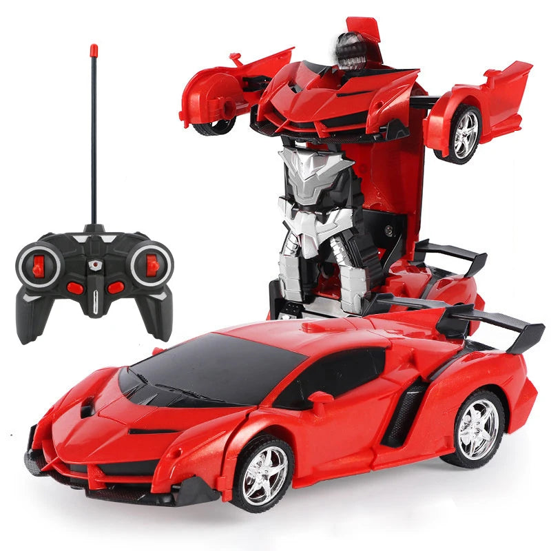 Rc Cars and Trucks Remote Control Cars 2In1 Transformation Robots Toy Deformation Toys RC Sports Car Vehicle Model Electric Car
