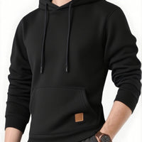 Sweatshirt New Spring Autumn Streetwear Fashion Outwear Men's Solid Color Hooded Hoodies Casual Loose Fleece Coats Men Clothing