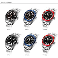 Custom Logo Diy NH35 Movement 1612 Luxury 41mm Biwan Business Men Watches Automatic Mechanical Date Diving Waterproof Glow Watch