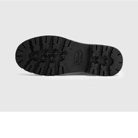 Maden Men's Versatile Black Boots Plush Lining Warmth Shoes Retro Non-Slip Thick Sole Work Boots Outdoor Casual Mid-Calf Boots