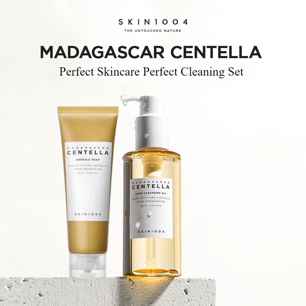 Korean Skin Care Centella Ampoule Face Wash Foam Cleanser Facial Pore Control  Makeup Gentle Cleansing Oil Original Skincare Set