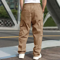 New Summer Men's Loose Fit Straight Leg Casual Pants - European & American Style Youth Fashion" cargo pants  mens pants