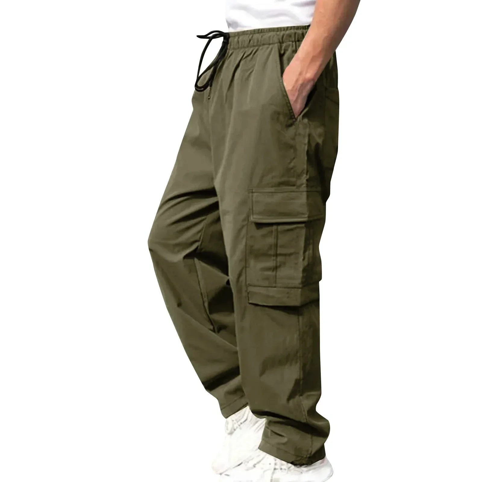 New Summer Men's Loose Fit Straight Leg Casual Pants - European & American Style Youth Fashion" cargo pants  mens pants