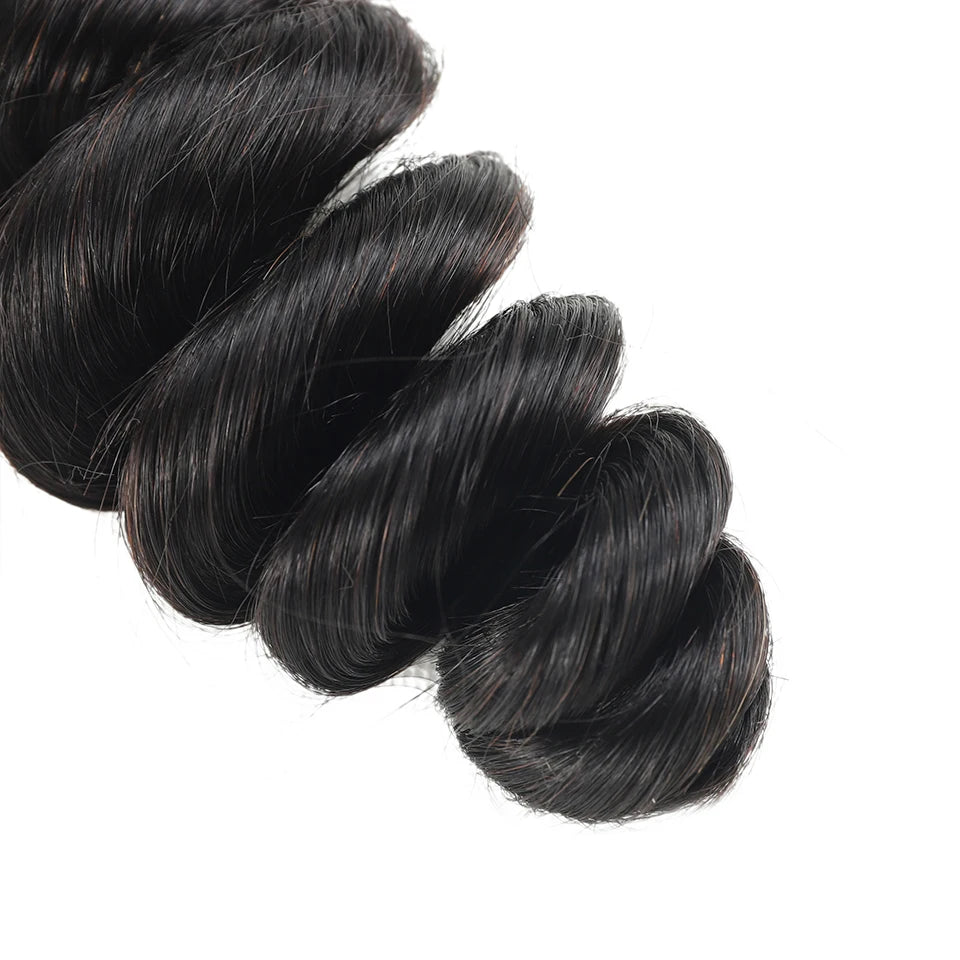 Brazilian Loose Wave Hair Bundles Virgin Human Hair 1/3/4 /PCS Natural Color Hair Extensions Wholesale Price For Black Women