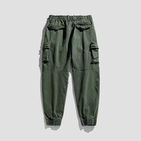 Spring and autumn trendy Cargo pants for men, slim, leggings, ruffian and handsome trousers, American multi bag pants, outdoor v