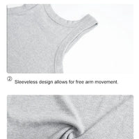 Cotton Solid Tank Top Women Sleeveless Tight Ribbed White Fashion Knit Vest Straps Summer Casual Fitness Sporty Basic Clothing