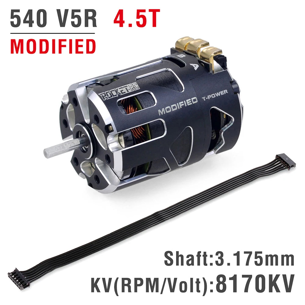 RC Car Surpasshobby Rocket 540 V5R Sensored Brushless Drift Racing Motor for 1/10 1/12 1/14 RC Car Competition Modified Truck