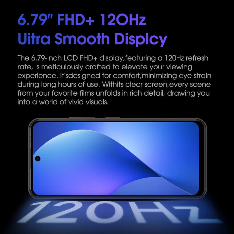 2025 New Global Version Meizu Mblu 22 Pro Smartphone 50MP Main Camera 120Hz 6.79'' LCD 5000mAh Battery 18W Fast ChargerNFC