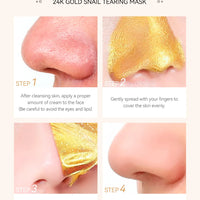 LAIKOU Sakura 24K Gold Peeling Face Mask Anti Wrinkle Whitening Acne Blackhead Removal Facial Tear Off Mask Skin Care Products