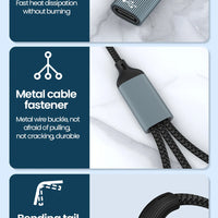 USB Type C HUB Multiple Splitter Adapter OTG Data Transfer 3/2 Port USB Power Charging Hub Cable Connector Adapter