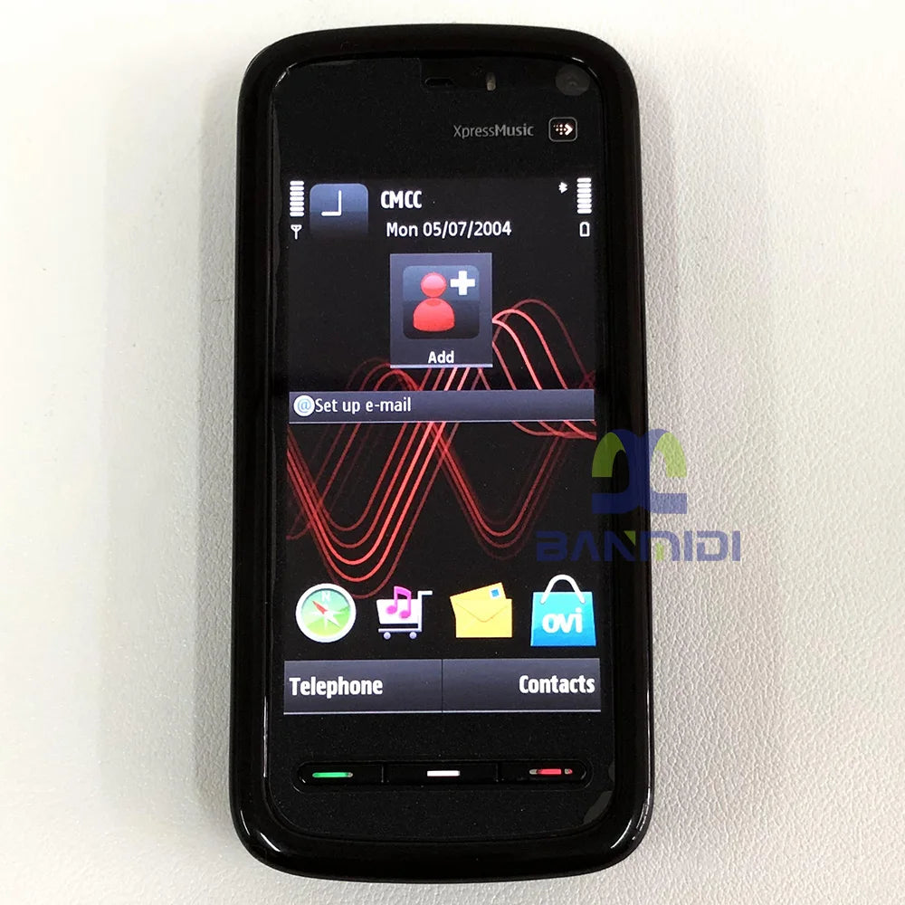 Unlocked Original 5800 Xpress Music Mobile Cell Phone GSM 3G Wifi Bluetooth 3.1MP Camera Touchscreen Cellphone.Made on 2008 Year
