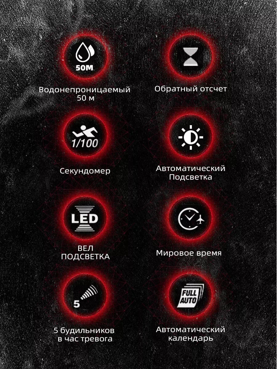 NORTH EDGE Mars3 Men's Military Watch Digital Carbon Fiber Case For Man Waterproof 50M Sports Watches World Time