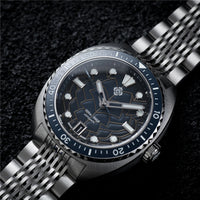 2025 New IXDAO IPOSE Automatic Mechanical Men Watch JD-X07S Dragon Scale Pattern Watch Stainless Steel BWG-9 Diving reloj hombre