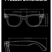 Smart Glasses HD Recording Videos AI Photo Recognition Answer Translation 290mAh Large Battery IP67 Waterproof Bluetooth Glasses