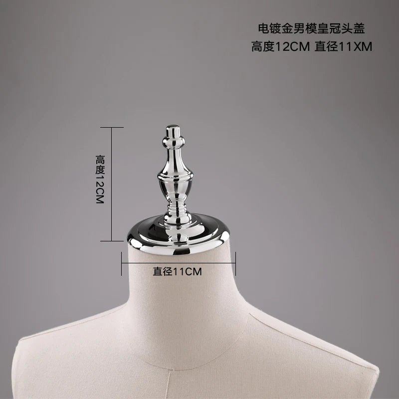 Female Male & Kids Electroplated Head Cover Mannequin Caps Accessories For Mannequins Props