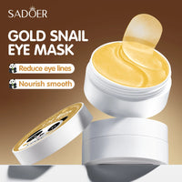 60pcs SADOER Golden Snail Eye Mask Anti Dark Circles Remove Eyes Bags Firming Hydrating Patches Beauty Skin Care