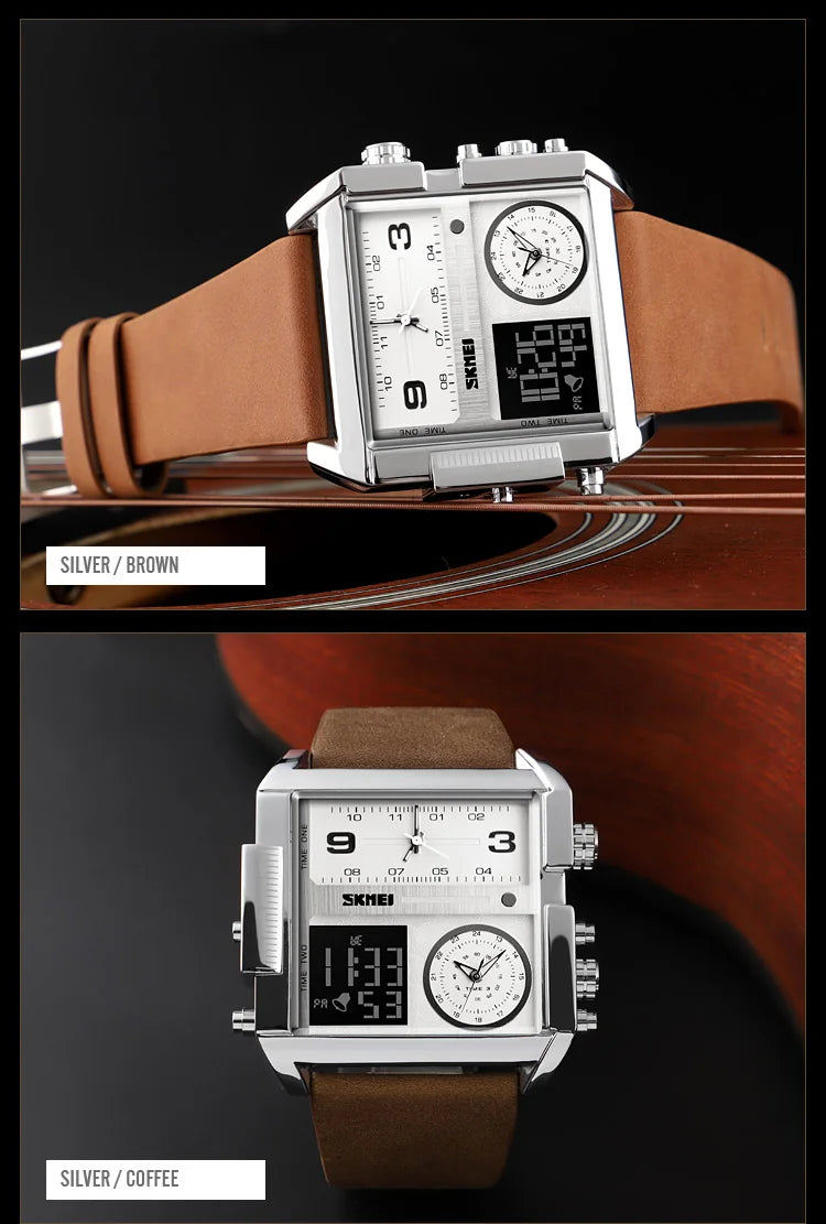 SKMEI Sports Watch Men Top Luxury Brand Waterproof Wristwatch Men Quartz Analog Digital Watches Relogio Masculino