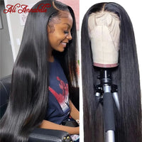 Malaysian Straight Lace Front Wigs Preplucked 13x4 13x6 Transparent Lace Frontal Wig Ali Annabelle Lace Front Human Hair Wigs