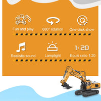 RC Car Children Toys Remote Control Car Toys For Boys Radio Control Excavator Dump Truck Bulldozer Electric car Kids Toys Gift