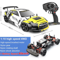 1:10 70km/H Remote Control Car 4wd High Speed Drift 2.4g Rc Car Shock Absorber Anti-Collision Rc Toys Christmas Gift