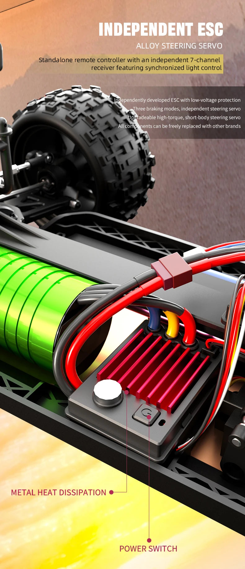 JJRC C8803 C8805 RC Car 4x4 Super Brushless 50/60/70KM/H 4WD High Speed RC Off-Road Car Children and Adults Toys