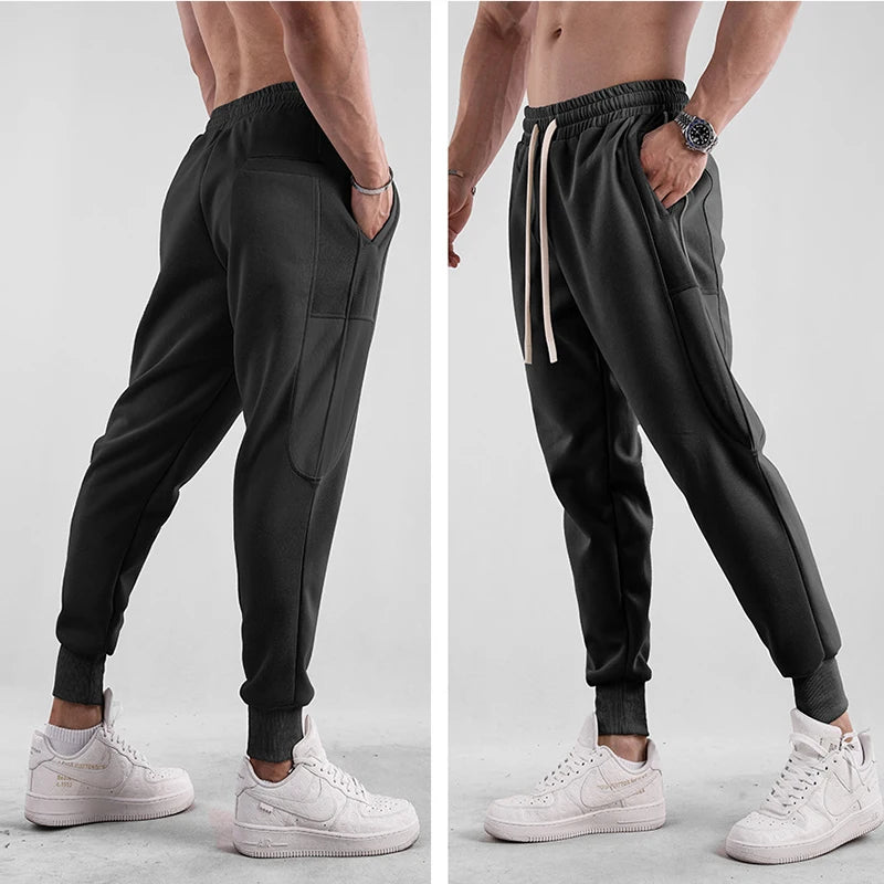 Men's Fashion Casual Pants Comfortable Running Joggers Gym Fitness Elastic Sport Training Trousers Sweatpants Bottom Man Costume