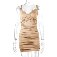 Women's Sexy Spaghetti Strap Bodycon Short Dresses,Mini Dress,Red Dresses,Woman Clothing,New In Dress,Party Dress,Clothes