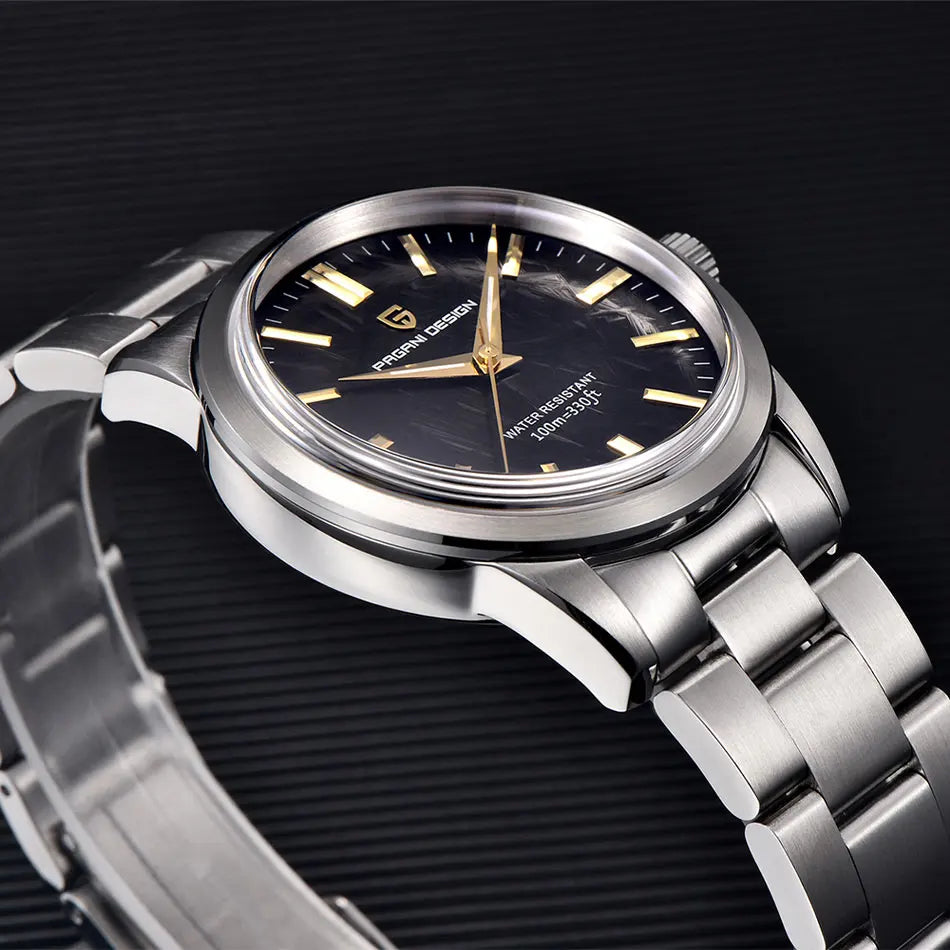 PAGANI DESIGN 40MM Men Quartz Watches TMI VH31 Luxury Business Top Sapphire 316L Stainless Steel 100M Waterproof Watch For Men