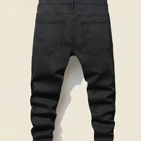 Men's Splash-Ink Patchwork Jeans