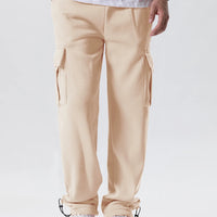 Mens Sweatpants Straight Fit Joggers for Sports and Streetwear Loose Oversized Drawstring Long Pants Men Multi-pocket Pants