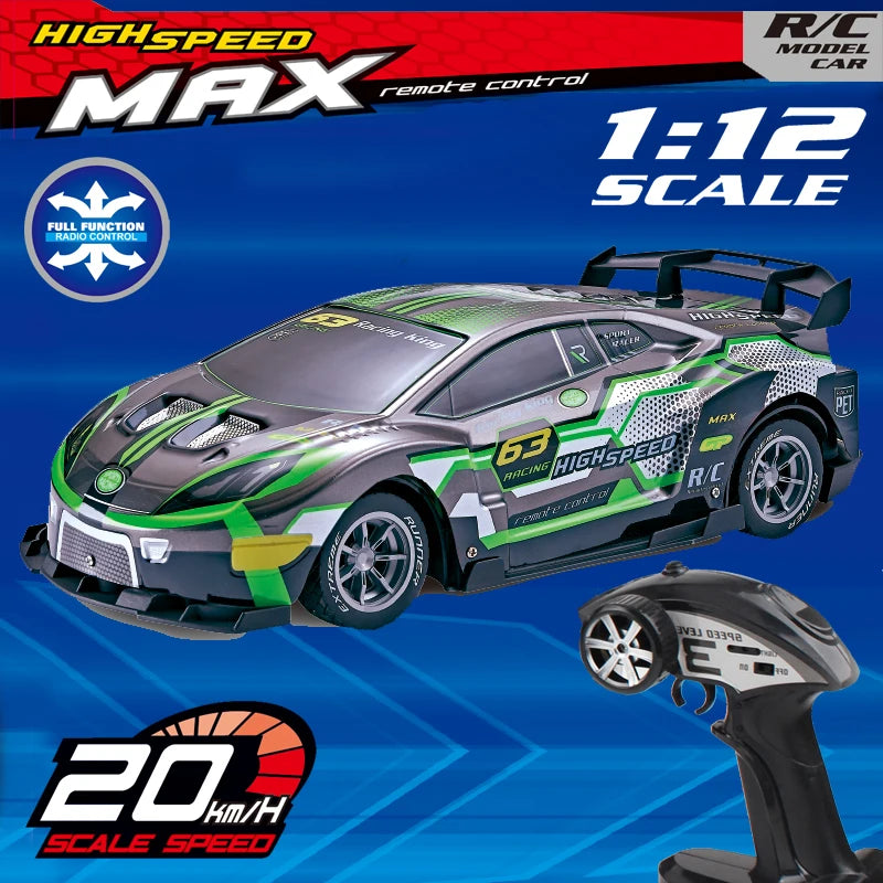 RC Car for Kids, 4WD Buggy Alloy, High Horsepower, Climbing, Rechargeable, Drop Resistant, Toys for Boys, Racing