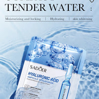 SADOER Hyaluronic Acid Facial Masks Face skincare Anti-aging Hydrating Moisturizing Anti Wrinkles Face Mask Skin Care Products
