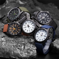 Men Genuine XINEW Brand Watches Students Fashion Casual Nylon Band Sports Army Gifts Date Quartz Wrist Watch Black Montre Homme