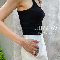 European Style Screw Thread Fitness Tank Top Women's Inner Wear Summer Outer Wear Fine Shoulder Strap Work Shirt Polyester Fiber