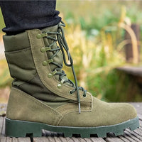 37-48 Training Boots Outdoor Hiking Climbing Shoes Green High Top Desert Boots Work Security Shoes