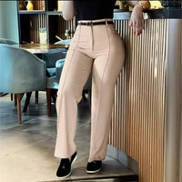 Pants Women Clothing New 2024 Autumn Elegant Cute Style Fresh and Sweet Collage Pants High Waisted Casual Trousers Streetwear