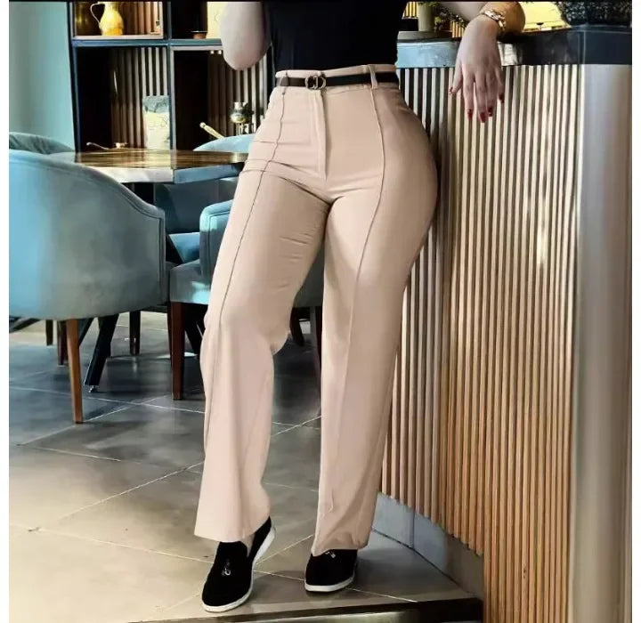 Pants Women Clothing New 2024 Autumn Elegant Cute Style Fresh and Sweet Collage Pants High Waisted Casual Trousers Streetwear